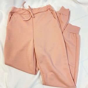 Pink basic skinny joggers